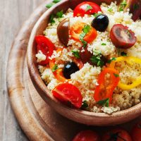 COUSCOUS SALADE MET GEGRILDE GROENTEN