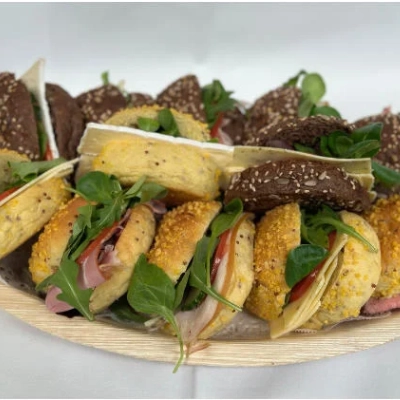 Luxe broodjesschaal op schaal